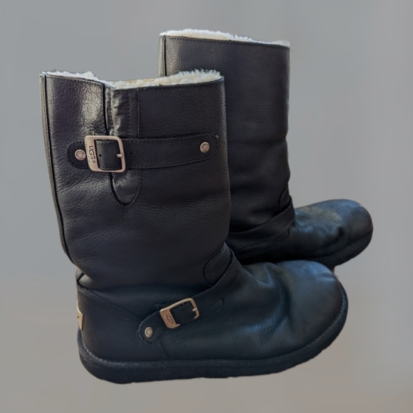 UGG Kensington Leather Biker Boot - Picture 3 of 6
